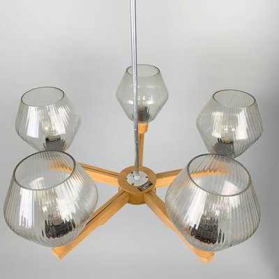 Vintage Chandelier from Drevo Humpolec, Czechoslovakia, 1970s-TZ-828900