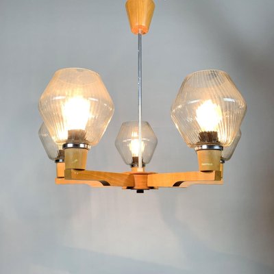 Vintage Chandelier from Drevo Humpolec, Czechoslovakia, 1970s-TZ-828900