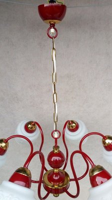 Vintage Chandelier from Drukov Brno, 1970s-VIC-883790