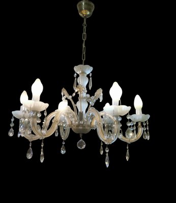 Vintage Chandelier in Glass, 1950s-GEL-1789849