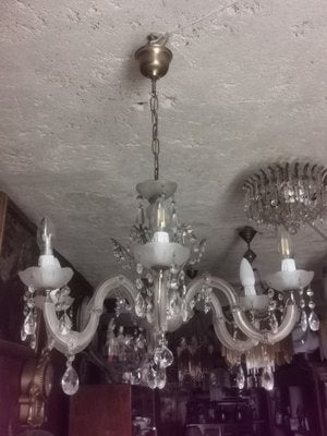 Vintage Chandelier in Glass, 1950s-GEL-1789849