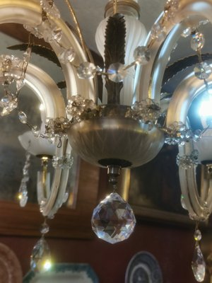 Vintage Chandelier in Glass, 1950s-GEL-1789849