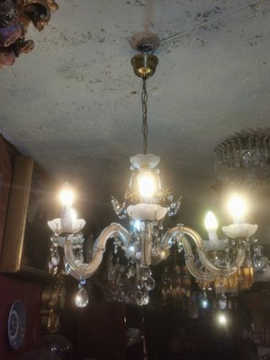 Vintage Chandelier in Glass, 1950s-GEL-1789849