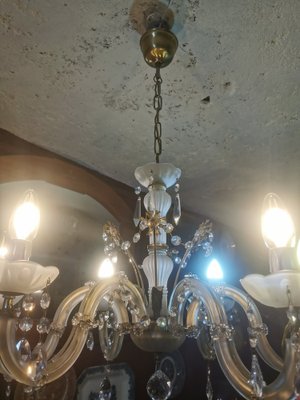 Vintage Chandelier in Glass, 1950s-GEL-1789849