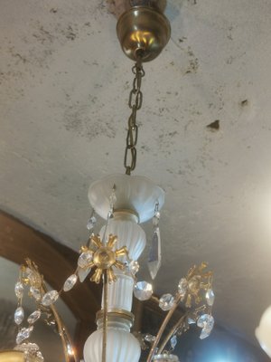 Vintage Chandelier in Glass, 1950s-GEL-1789849