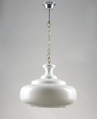 Vintage Chandelier in Metal, Wood & Glass, 1950s-RAQ-1798491