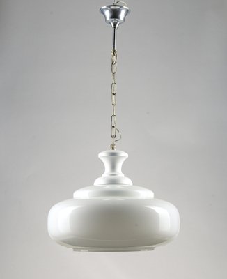 Vintage Chandelier in Metal, Wood & Glass, 1950s-RAQ-1798491