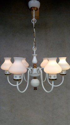 Vintage Chandelier & Table Lamp, 1970s, Set of 2-VIC-980548