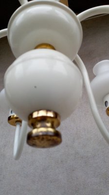 Vintage Chandelier & Table Lamp, 1970s, Set of 2-VIC-980548