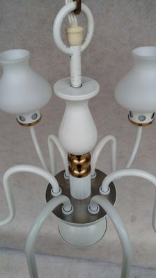 Vintage Chandelier & Table Lamp, 1970s, Set of 2-VIC-980548