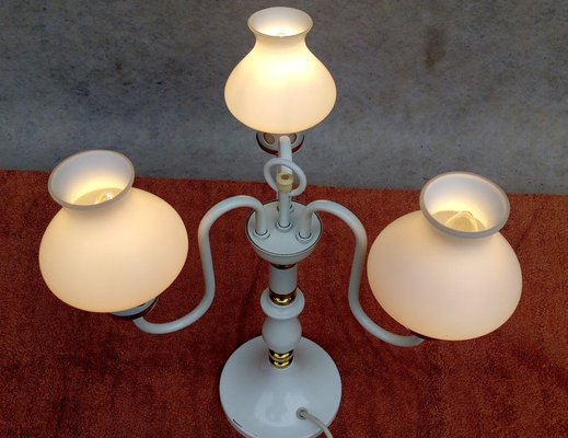 Vintage Chandelier & Table Lamp, 1970s, Set of 2-VIC-980548