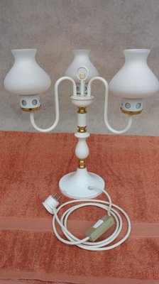 Vintage Chandelier & Table Lamp, 1970s, Set of 2-VIC-980548