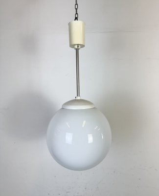 Vintage Chandelier with Milk Glass from Elektrosvit, 1960s-CGF-2043805