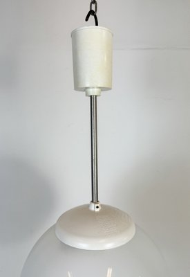 Vintage Chandelier with Milk Glass from Elektrosvit, 1960s-CGF-2043805