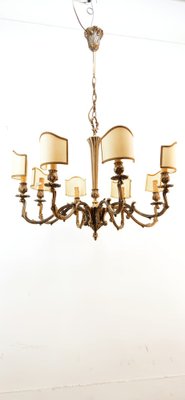 Vintage Chandelier with Parchment Fans-QLH-1780541