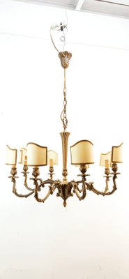 Vintage Chandelier with Parchment Fans-QLH-1780541