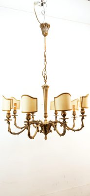 Vintage Chandelier with Parchment Fans-QLH-1780541