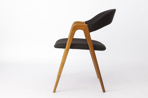 Vintage Cherry Wood Armchair from WK Möbel, Germany, 1960s-DOM-2022934