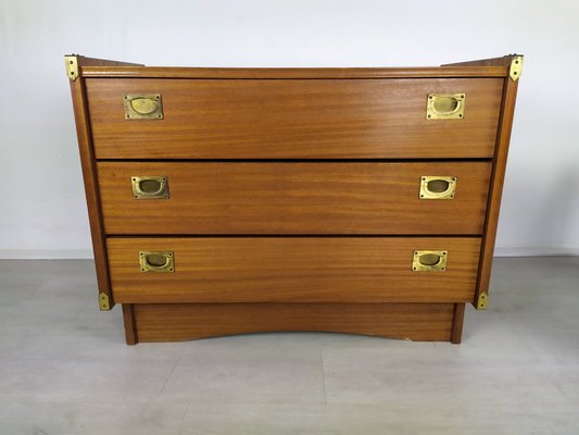 Vintage Chest of Drawers and Bedside Table from Gautier, Set of 2-EAD-925205