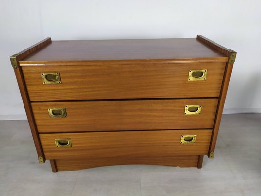 Vintage Chest of Drawers and Bedside Table from Gautier, Set of 2-EAD-925205