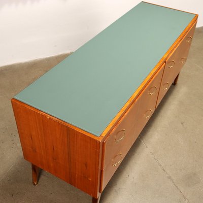 Vintage Chest of Drawers in Teak & Glass, 1960s-VMM-1713263