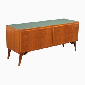 Vintage Chest of Drawers in Teak & Glass, 1960s-VMM-1713263