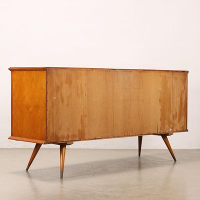 Vintage Chest of Drawers in Wood and Brass, 1950s-VMM-2026533