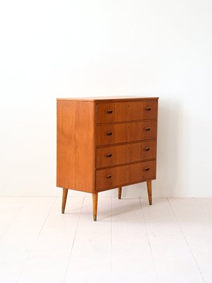 Vintage Chest of Drawers with Brass Tips, 1960s-QWP-2034921