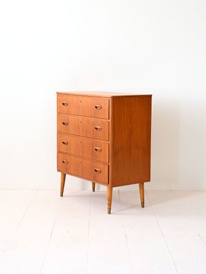 Vintage Chest of Drawers with Brass Tips, 1960s-QWP-2034921