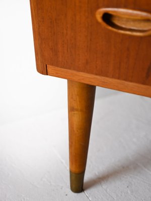 Vintage Chest of Drawers with Brass Tips, 1960s-QWP-2034921