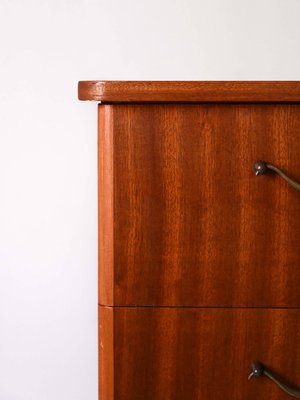 Vintage Chest of Drawers with Metal Handles, 1960s-QWP-2034944