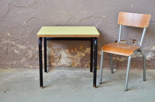 Vintage Children's Desk and Chair, Set of 2-AIU-967450