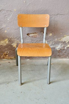 Vintage Children's Desk and Chair, Set of 2-AIU-967450