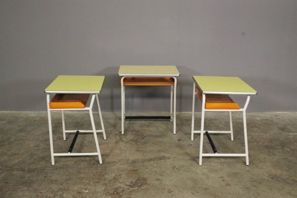 Vintage Children's School Desks, 1960s, Set of 3-KNM-1316972