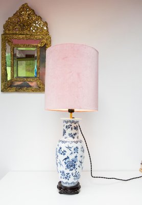 Vintage Chinese Hand Painted Table Lamp, 1940s-JWI-2019860