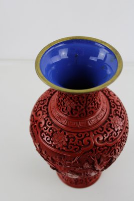 Vintage Chinese Lacquer Vase-ZWH-1801115