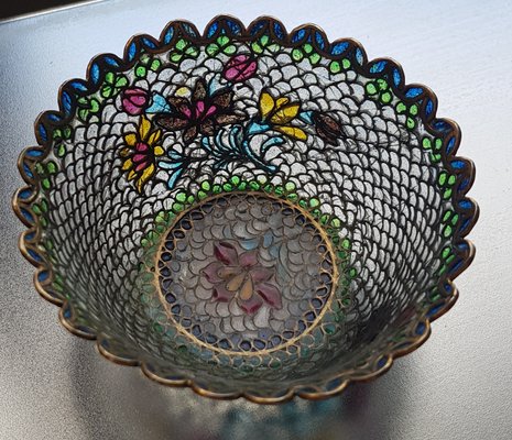 Vintage Chinese Plique-a-Jour Bowl-QDP-590693