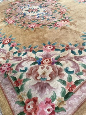 Vintage Chinese Savonnerie Design Rug-YMM-1062151