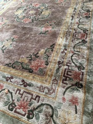 Vintage Chinese Silk Rug, 1970s-YMM-1819702