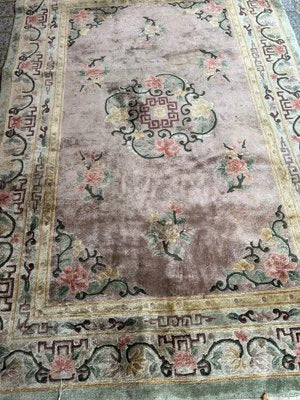 Vintage Chinese Silk Rug, 1970s-YMM-1819702