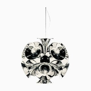 Vintage Chrome Hanging Lamp-PYR-1057238