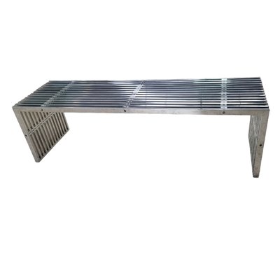 Vintage Chrome Metal Bench-TCS-1817992