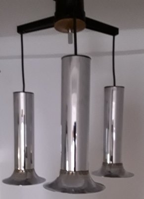 Vintage Chrome-Plated Cascade Ceiling Lamp, 1970s-HOI-725348