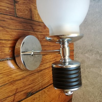 Vintage Chrome Sconce, 1970s-NTQ-954616