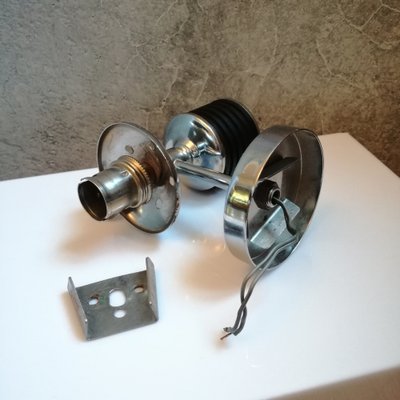 Vintage Chrome Sconce, 1970s-NTQ-954616