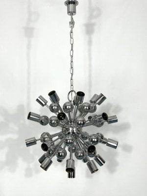 Vintage Chrome Sputnik Chandelier from Reggiani, Italy, 1970s-OT-1193570