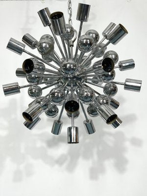 Vintage Chrome Sputnik Chandelier from Reggiani, Italy, 1970s-OT-1193570