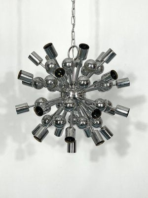 Vintage Chrome Sputnik Chandelier from Reggiani, Italy, 1970s-OT-1193570