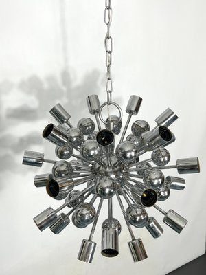 Vintage Chrome Sputnik Chandelier from Reggiani, Italy, 1970s-OT-1193570