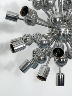 Vintage Chrome Sputnik Chandelier from Reggiani, Italy, 1970s-OT-1193570